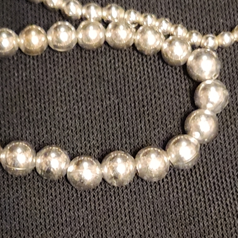Napier Silver-tone Beaded Necklace - Picture 4 of 6
